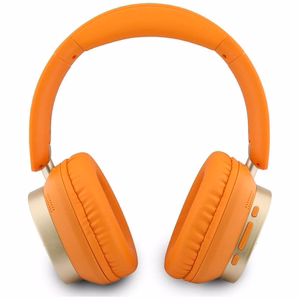 Wireless headphones Guess ENC Rectangle Metal Script orange