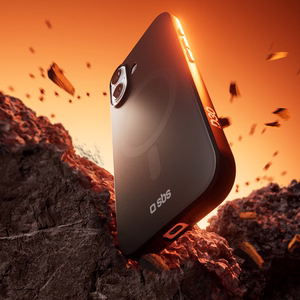 SBS Full Active Mag Suojakuori D3O-teknologialla iPhone 17:lle - musta