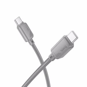 Kaapeli USB-C - USB-C Hoco 3A 60W 1 m X113 harmaa
