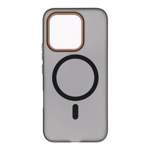 Case for Honor 600 LITE Go Orange compatible with MagSafe black