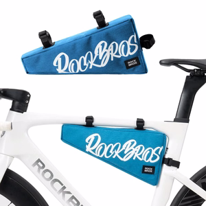 Rockbros G008 Flash Journey kolmion muotoinen polkupyörän rungon laukku XL 1.9 l - sininen