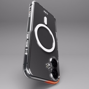 SBS Extreme Mag D3O MagSafe Suojakuori iPhone 16 Plus:lle - läpinäkyvä