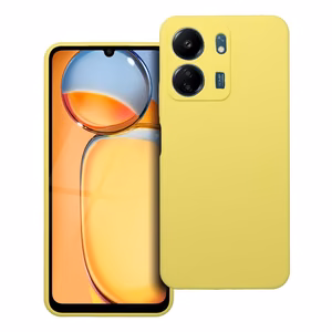 Silikoninen suojakuori Xiaomi Redmi 13C:lle 2mm keltainen