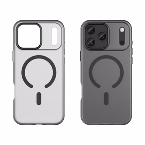 Magneettinen Abrasive iPhone 17 Pro Suojakuori MagSafe-yhteensopiva - Matta Musta