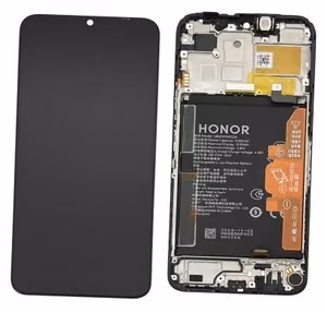 LCD screen Huawei Honor X6b Plus/X6b with touch screen with frame and battery Black original (service pack)