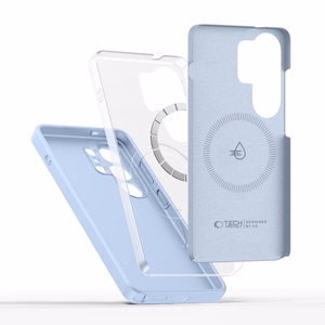 Tech-Protect Silicone MagSafe -suojakuori Samsung Galaxy S26 Ultralle - sininen