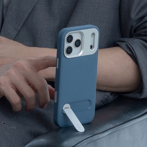 Moshi Kameleon MagSafe suojakuori iPhone 17 Pro Max -laitteelle, jalustatoiminnolla, Midnight Gray -värinen