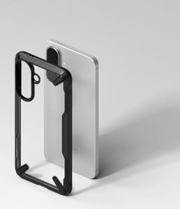 Ringke Fusion X Suojakuori Samsung Galaxy A57 5G:lle - kirkas ja musta