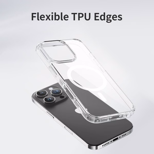 Rock Crystal Series Magnetic Case for Iphone 16 Plus transparent