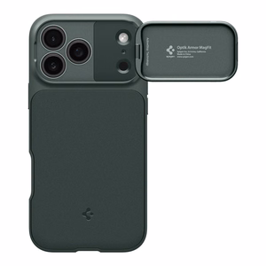 Spigen Optik Armor MagSafe Suojakuori iPhone 17 Pro Max:lle - vihreä