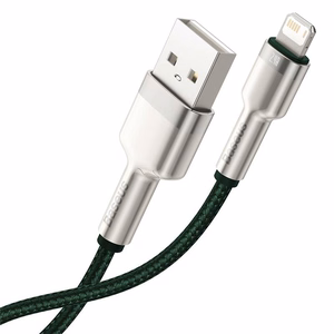 USB Kaapeli Lightning Baseus Cafule, 2,4A, 1m (vihreä)