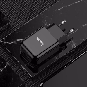 Phone charger Hoco USB A 2A 10W + cable USB A to Lightning N2 black