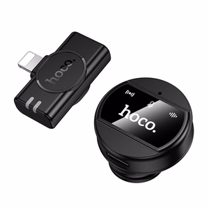 Wireless microphone Lightning Hoco L21 black