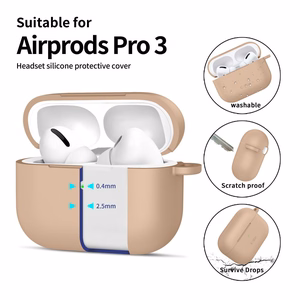 Tech-Protect Silikoninen Hook Suojakuori AirPods Pro:lle - Beige