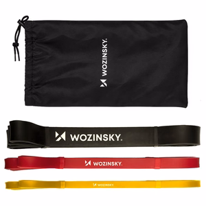 Wozinsky WGO-3 lateksiset vastuskuminauhat - 3 kpl