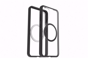 Samsung React Magnet Case -suojakuori Samsung Galaxy S25 -puhelimelle, musta