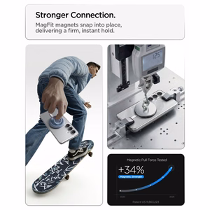 SPIGEN ULTRA HYBRID MAG MAGSAFE GALAXY S26 läpinäkyvä/valkoinen