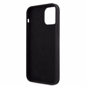 Guess GUHCP12LLSVSBK iPhone 12 Pro Max 6.7" musta/musta kovakotelo Script Vintage
