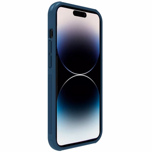 Nillkin Super Frosted Shield Pro kotelo iPhone 14 Pro Max takakuori sininen