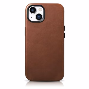 iCarer Öljyvaha Premium Nahkakotelo iPhone 14 Plus Magneettinen nahkakotelo MagSafe ruskea (WMI14220703-RB)