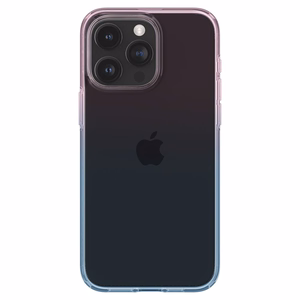 Spigen Liquid Crystal iPhone 15 Pro Suojakuori - Vaaleanpunainen/Sininen