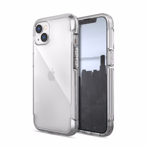 Raptic X-Doria Air Case iPhone 14 panssaroitu suojus hopea