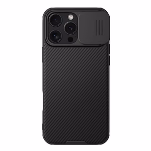 Nillkin CamShield Pro Suojakuori iPhone 16 Pro Max:lle kameransuojalla - musta