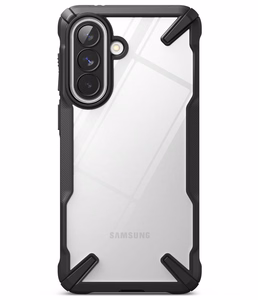 Ringke Fusion X Suojakuori Samsung Galaxy A57 5G:lle - kirkas ja musta