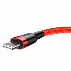 Baseus Cafule USB - Lightning kaapeli 2 m 1,5A (punainen-punainen)