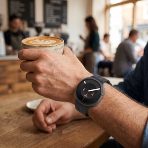 Tech-Protect Silicone Evo -ranneke mallille Samsung Galaxy Watch 40/44/46 mm – musta