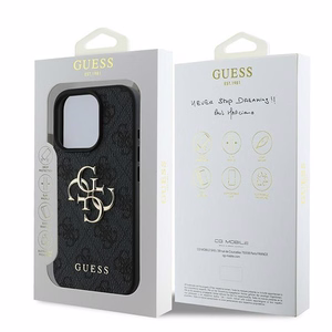 Guess 4G Big Logo kotelo iPhone 16 Pro - musta