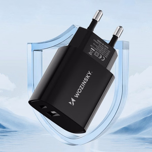 Charger Wozinsky (WGWCB) (1xUSB-C;1xUSB 3A 20W) black