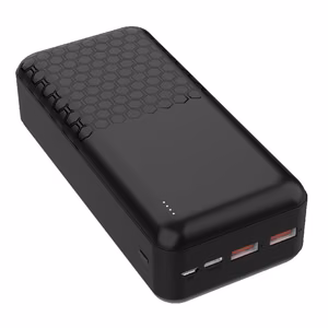 Varavirtalähde POWER BANK Platinet 30000mAh (2xUSB; 1xType-C; QC3.0 22.5W) musta