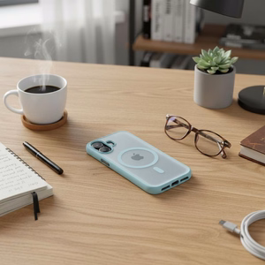 Case for iPhone 17 Flexline Mag Cover compatible with MagSafe green