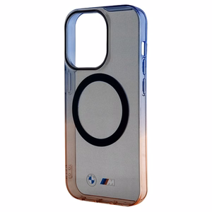 BMW Gradient Bumper MagSafe -suojakuori iPhone 15 Pro Maxille - harmaa