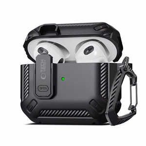 Tech-Protect X-Carbo Suojakuori AirPods Pro 1 / 2 - Musta
