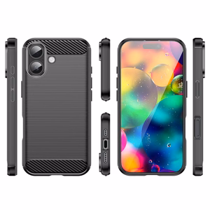 Carbon Suojakuori iPhone 17:lle - Musta