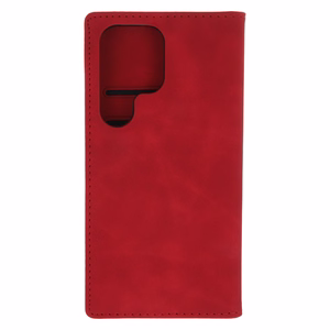 Smart Suede Suojakuori Samsung Galaxy S25 Ultralle punainen