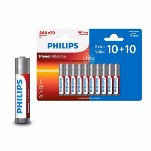 PHILIPS AAA LR03 -paristo Blister 10+10 kpl
