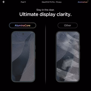 Spigen Glas.tR EZ Fit Pro HD 2 kpl yksityisyyttä suojaavia karkaistuja laseja Google Pixel 10 / 11 -malleille
