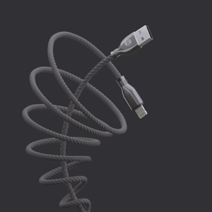 Forever Tornado kaapeli USB - Lightning 1,0 m 3A musta