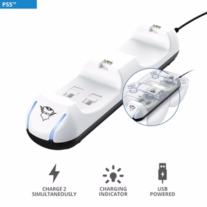 Trust GXT 250 Duo charging station for 2 PlayStation 5 controllers