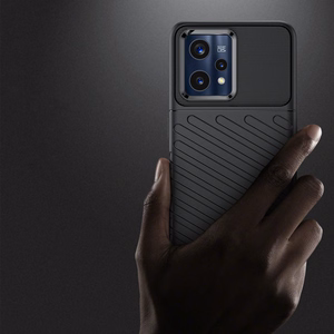 Thunder Case Joustava panssaroitu suojus Realme 9 Pro + (9 Pro Plus) musta