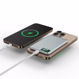Blavec Power Bank 5000mAh BJ-03 Ultra Slim 7,8mm - Type C - 22,5W magnetic Magsafe 3 in 1 (PBBJ03-MC5G) grey aluminum