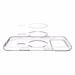 Spigen Liquid Crystal MagSafe Suojakuori iPhone 17 Pro:lle - kirkas/valkoinen