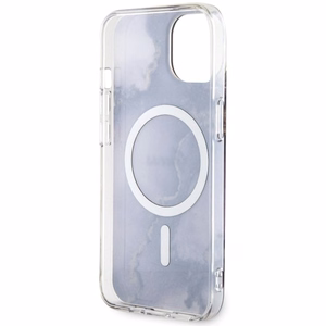 Guess GUHMP14SHTMRSU iPhone 14 6.1 violetti/violetti suojakuori Golden Marble MagSafe