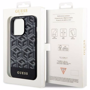 Guess GUHMP14LHGCFSEK iPhone 14 Pro suojakuori MagSafe GCUBE musta
