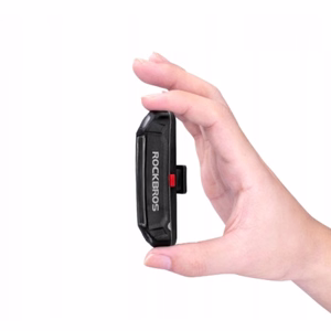 Rockbros A54BK polkupyörän takavalo + Micro USB - USB-A kaapeli - musta