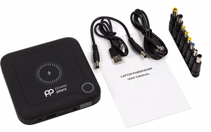 Power Bank 24000mAh, PD60W, QC3.0, 2x USB-C, USB-A, 9 connectors