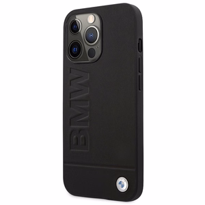 Etui BMW BMHMP14LSLLBK iPhone 14 Pro 6,1" tšarni/musta kovakotelo Allekirjoitus Logo Jälki Magsafe